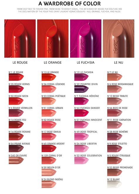 ysl lip 103|ysl lipstick color chart.